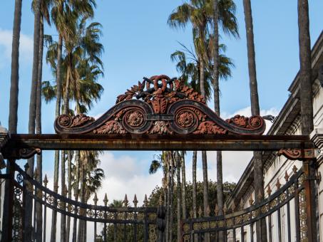 Free Stock Photo of The gate ornaments 