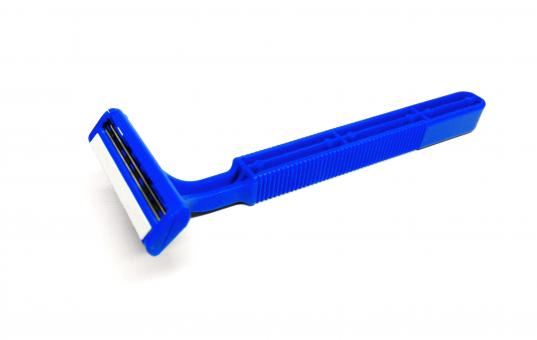 Free Stock Photo of Blue disposable razor