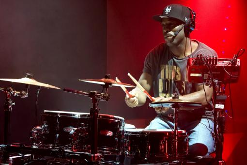 Free Stock Photo of Drummer of the Band