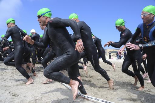 Free Stock Photo of Triathlon Race