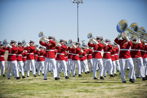 Free Stock Photo of Drum and Bugle Corps