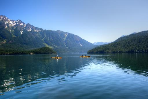 Free Stock Photo of Kayaking in the River