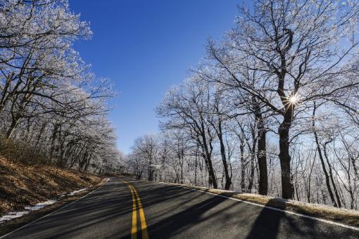 Free Stock Photo of Highway in Winter