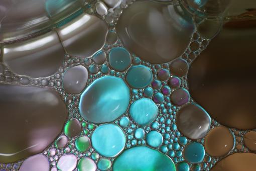 Free Stock Photo of Oil in Water