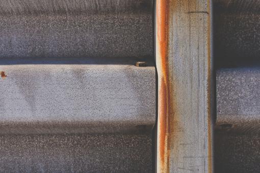 Free Stock Photo of Rusted Metal Fence Texture