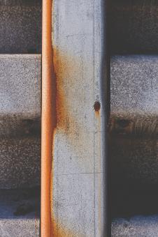 Free Stock Photo of Rusted Metal Fence Texture