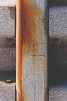 Free Stock Photo of Rusted Metal Fence Texture