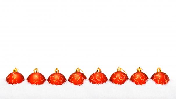 Free Stock Photo of Christmas Bauble Row