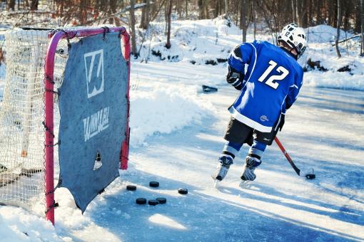 Free Stock Photo of Outside Ice Hockey