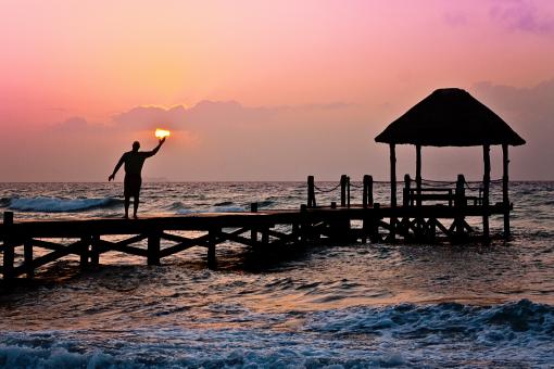 Free Stock Photo of Man on the Dock
