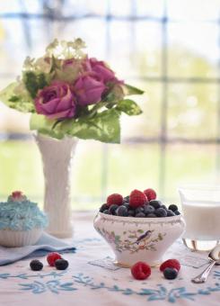Free Stock Photo of Blueberries in a Bowl