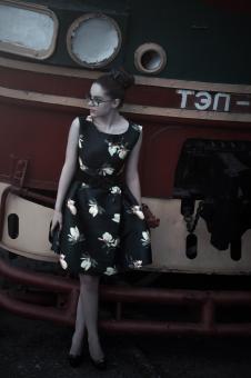 Free Stock Photo of Girl at the Station