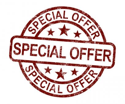 Free Stock Photo of Special Offer Stamp Shows Discount Bargain Product