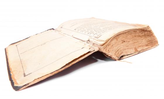 Free Stock Photo of Old Vintage Open Book