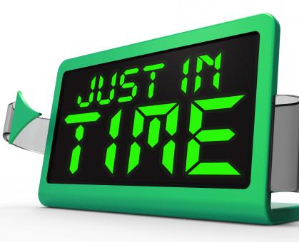 Free Stock Photo of Just in Time Clock Means Not Too Late