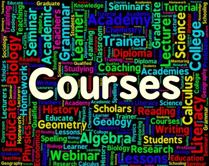 Free Stock Photo of Courses Word Means Words School And Syllabus