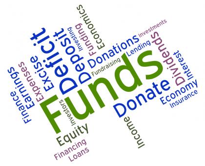 Free Stock Photo of Funds Word Represents Shares Text And Financial