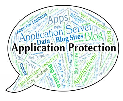 Free Stock Photo of Application Protection Indicates Software Text And Programs