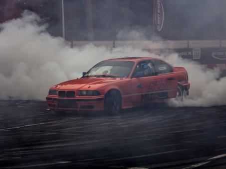 Free Stock Photo of BMW on the Track