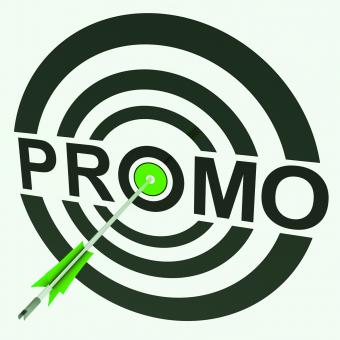Free Stock Photo of Promo Target Shows Promoted Shopping Sale