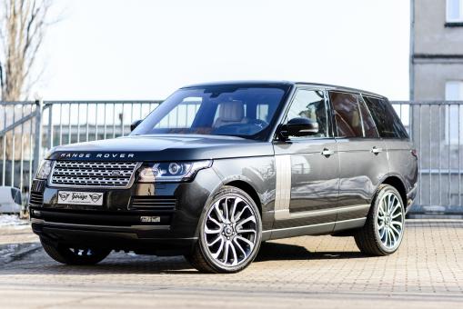 Free Stock Photo of Black Sporty Range Rover