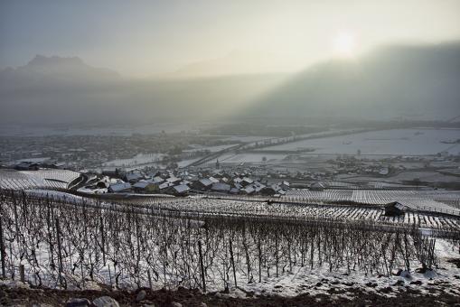 Free Stock Photo of Winter in Ollon Switzerland