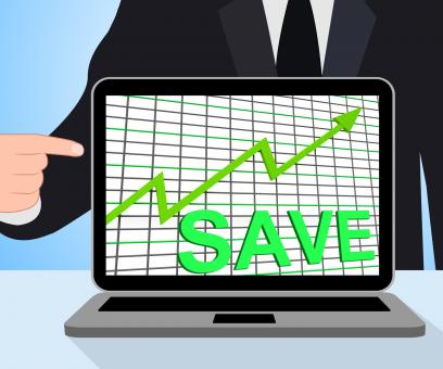 Free Stock Photo of Save Chart Graph Displays Increasing Savings Investment