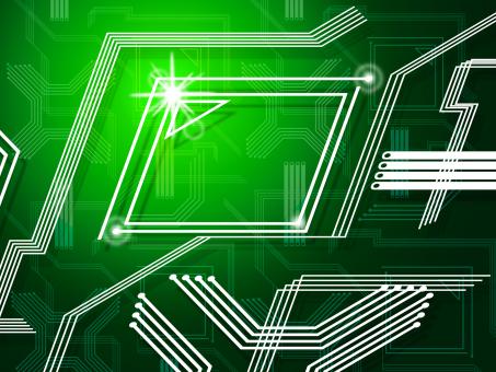 Free Stock Photo of Green Lines Background Shows Telecommunications And Data Pathway