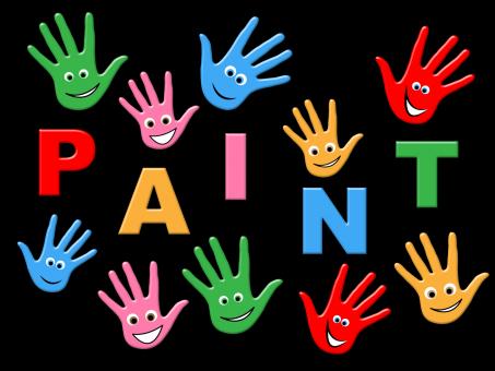 Free Stock Photo of Kids Paint Indicates Colour Color And Youngster