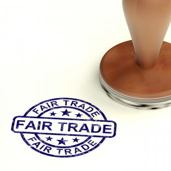 Free Stock Photo of Fair Trade Stamp Shows Ethical Produce And Products