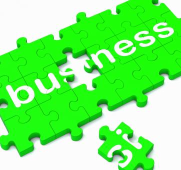 Free Stock Photo of Business Puzzle Showing Commercial Transactions