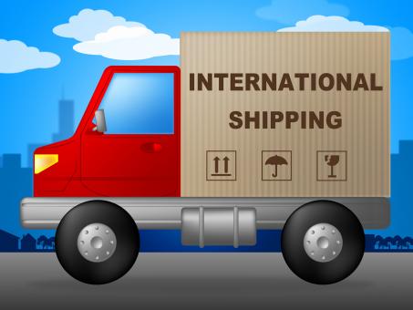 Free Stock Photo of International Shipping Indicates Across The Globe And Countries