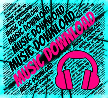 Free Stock Photo of Music Download Indicates Sound Tracks And Acoustic