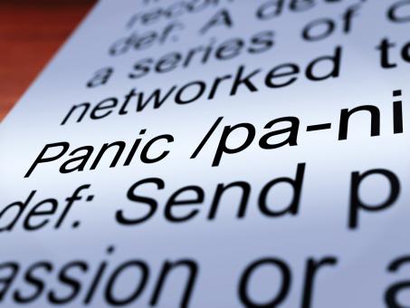 Free Stock Photo of Panic Definition Closeup Showing Hysteria