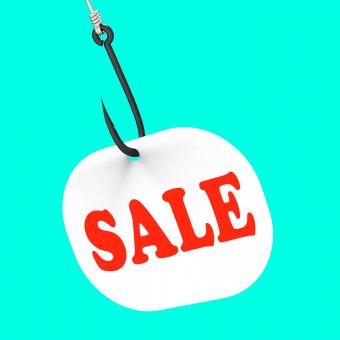 Free Stock Photo of Sale On Hook Means Special Discounts And Promotions