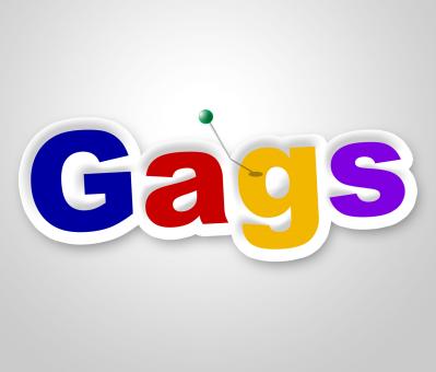 Free Stock Photo of Gags Sign Means Placard Humour And Haha