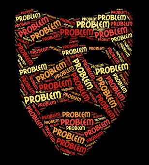 Free Stock Photo of Problem Word Means Mishap Plight And Problems