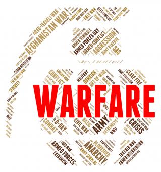 Free Stock Photo of Warfare Word Shows Fighting Battle And Skirmish