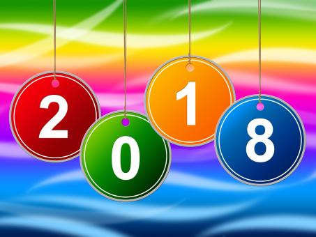 Free Stock Photo of New Year Shows Two Thousand Eighteen And Annual