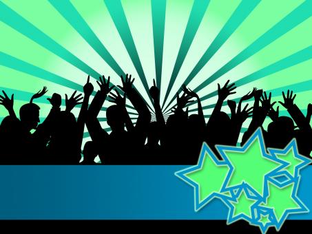 Free Stock Photo of Audience Copyspace Indicates Group Of People And Beam