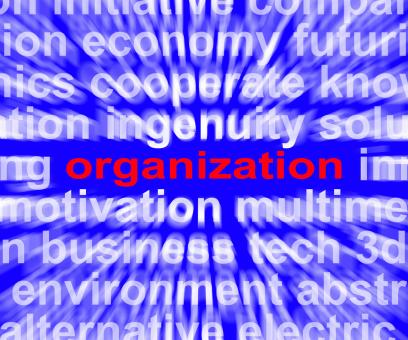 Free Stock Photo of Organization Word Shows Institution Or Be Organized