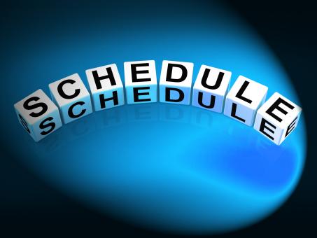 Free Stock Photo of Schedule Dice Mean Program Itinerary and Organize Agenda