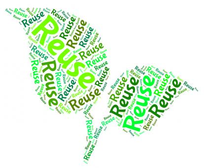 Free Stock Photo of Reuse Word Represents Go Green And Recycle