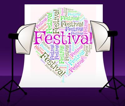 Free Stock Photo of Festival Balloon Means Text Concert And Festivities