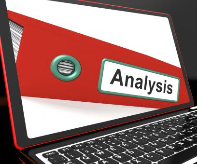 Free Stock Photo of Analysis File On Laptop Showing Analyzed Data