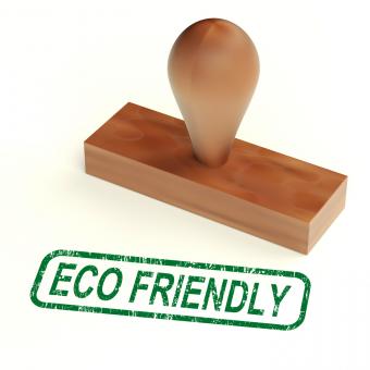 Free Stock Photo of Eco Friendly Stamp As Symbol For Recycling Or Nature