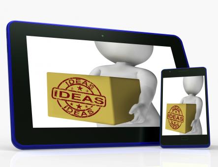 Free Stock Photo of Ideas Box Means Inspire Innovate And Plan