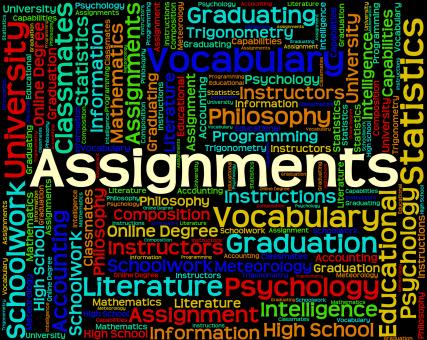 Free Stock Photo of Assignments Word Represents Exercise Tasks And Undertaking