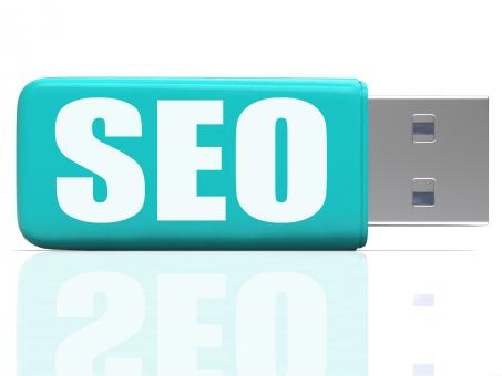 Free Stock Photo of SEO Pen drive Means Online Search And Development