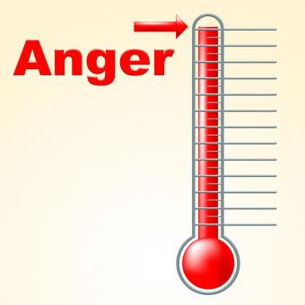 Free Stock Photo of Anger Thermometer Indicates Cross Irritated And Temperature